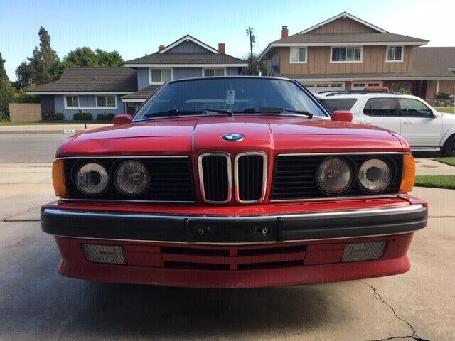 1988 red BMW 6-Series Coupe