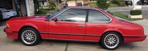 1988 red BMW 6-Series Coupe