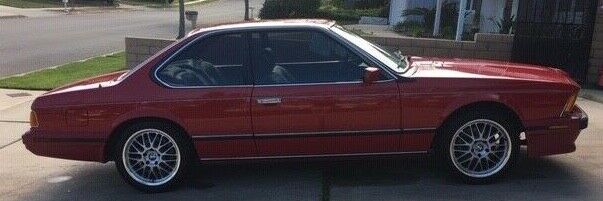 1988 red BMW 6-Series Coupe