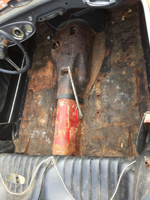 1958 Red Austin Healey 100-6 Convertible