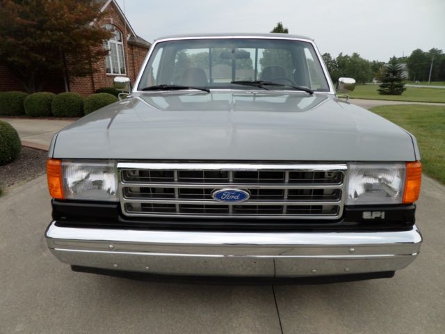 1990 Silver/Black Ford F-150 Standard Cab Pickup