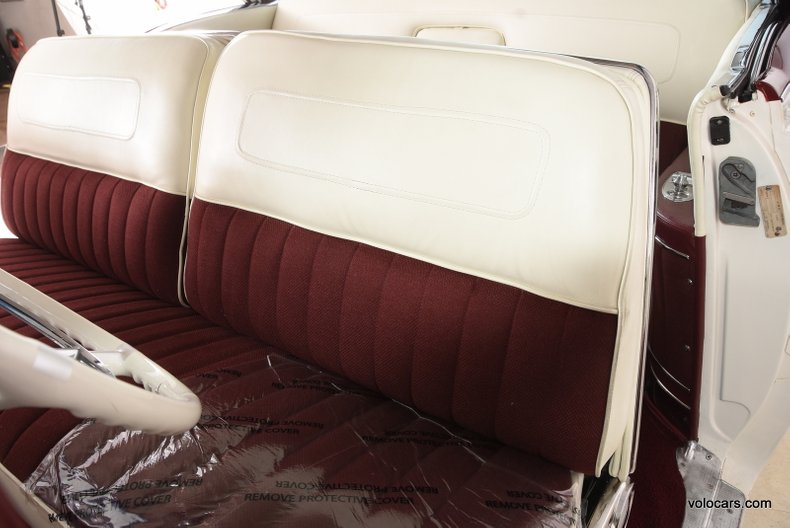 1956 White Cadillac DeVille Coupe