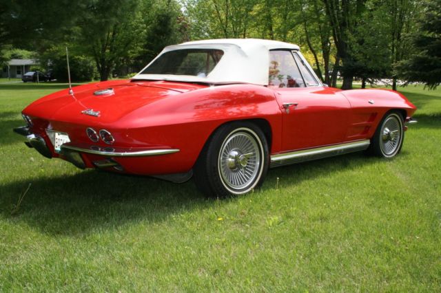 1964 Red Chevrolet Corvette Convertible