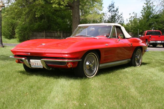1964 Red Chevrolet Corvette Convertible