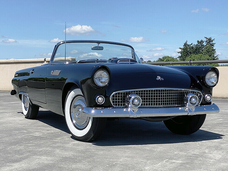 1955 Black Ford Thunderbird Convertible