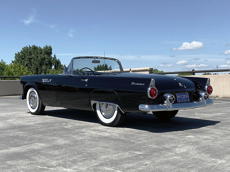 1955 Black Ford Thunderbird Convertible