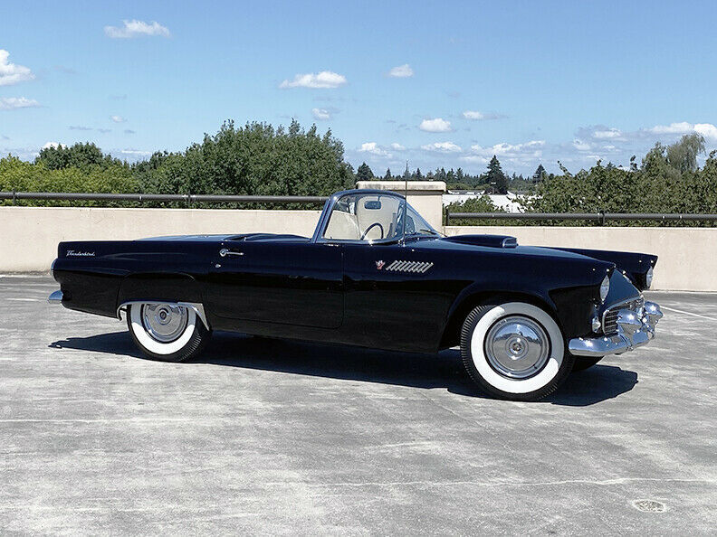 1955 Black Ford Thunderbird Convertible