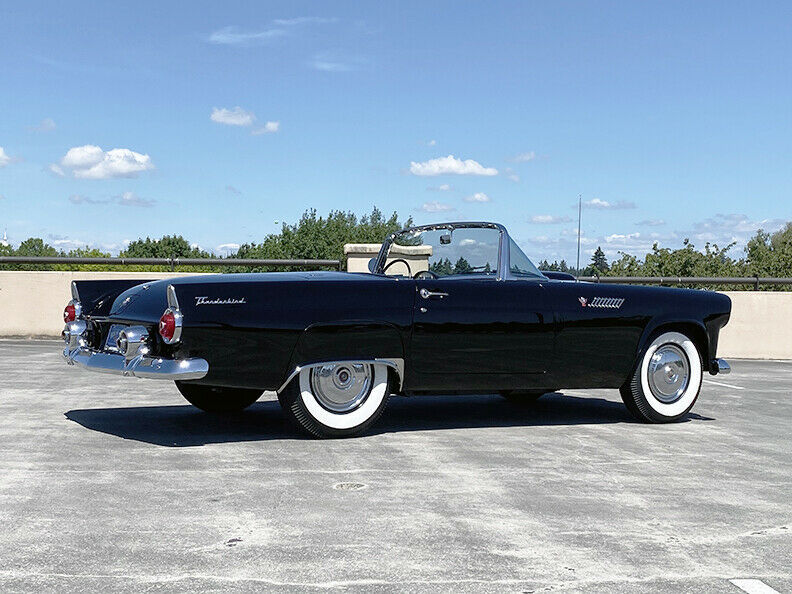 1955 Black Ford Thunderbird Convertible