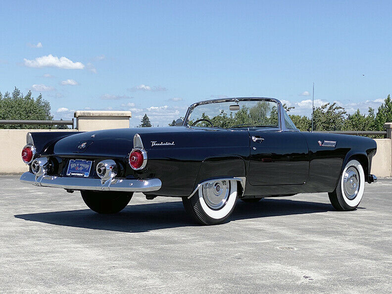 1955 Black Ford Thunderbird Convertible