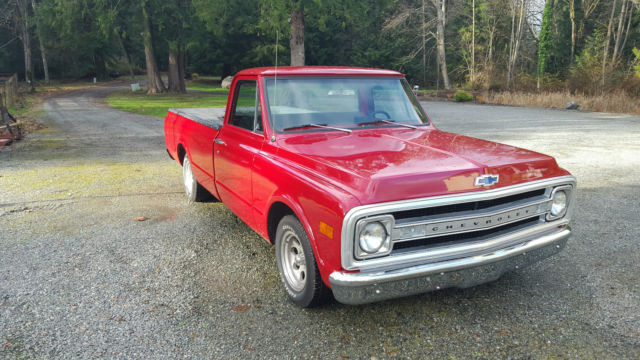 1969 Red Chevrolet C-10