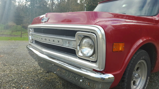 1969 Red Chevrolet C-10