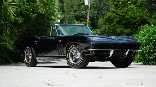 1965 Black Chevrolet Corvette Convertible