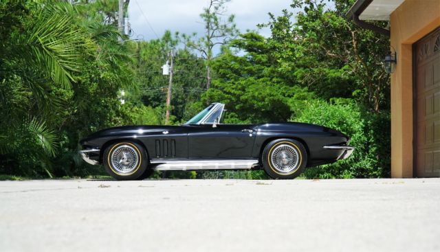 1965 Black Chevrolet Corvette Convertible