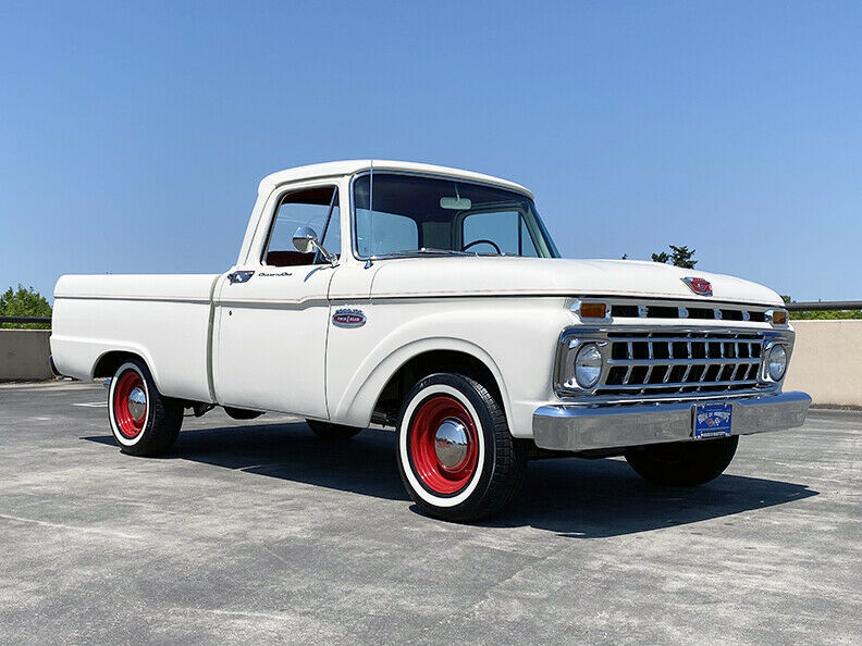 1965 Wimbledon White Ford F-100 Custom Cab