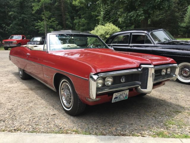 1968 Red Pontiac Bonneville Convertible