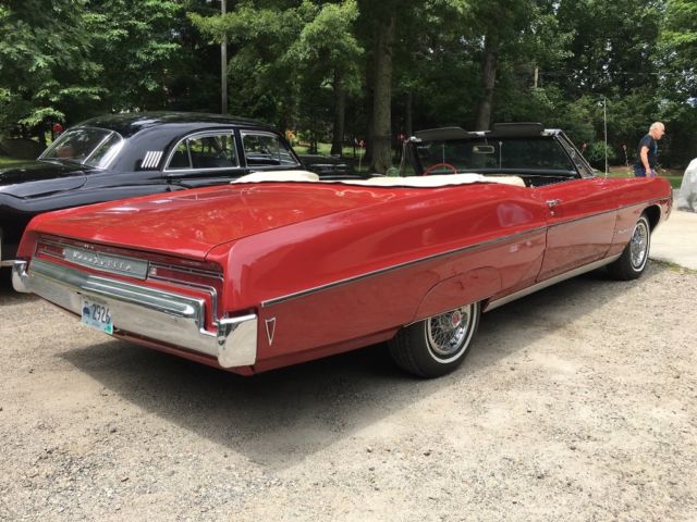 1968 Red Pontiac Bonneville Convertible