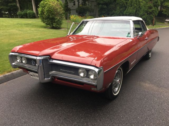 1968 Red Pontiac Bonneville Convertible