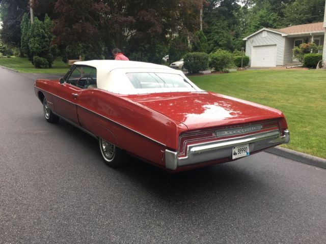1968 Red Pontiac Bonneville Convertible