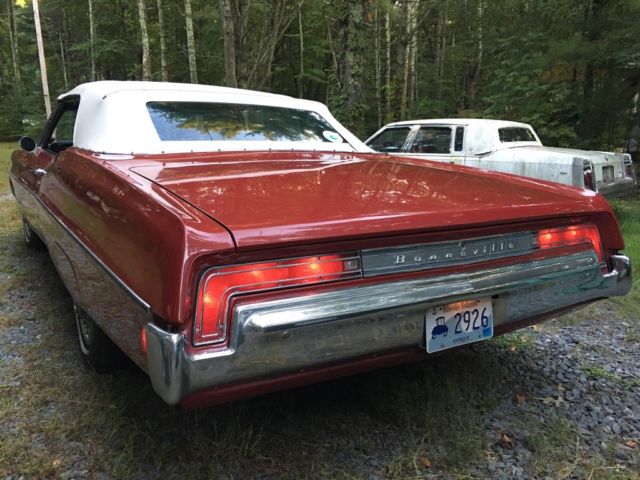 1968 Red Pontiac Bonneville Convertible