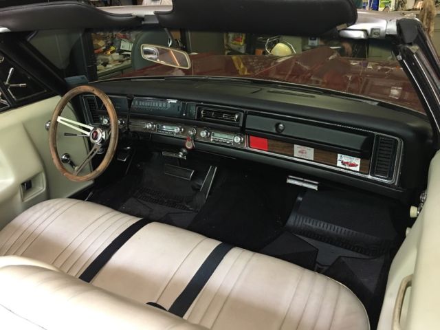 1968 Red Pontiac Bonneville Convertible