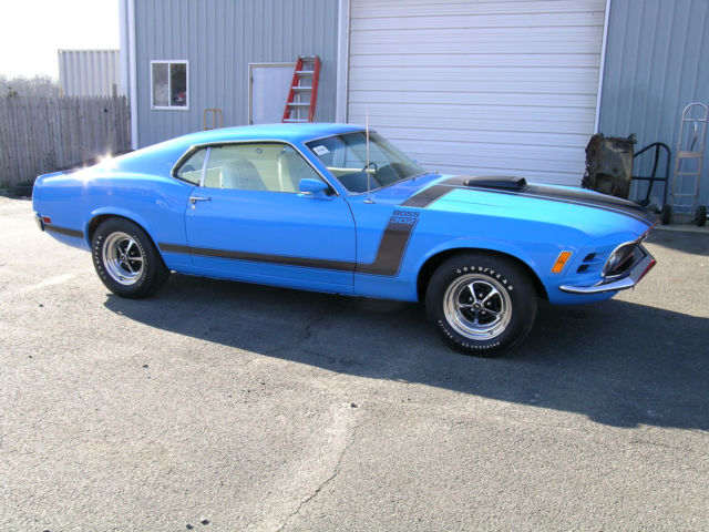 1970 Blue Ford Mustang Fastback