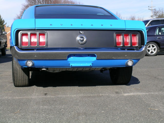 1970 Blue Ford Mustang Fastback