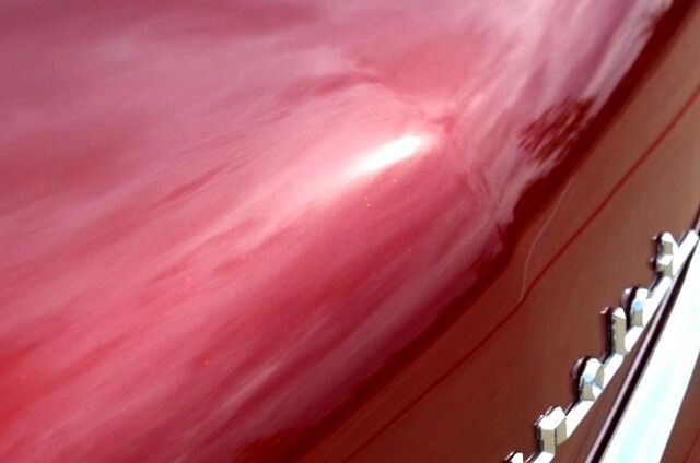 1957 Red Chevrolet Bel Air/150/210 Coupe