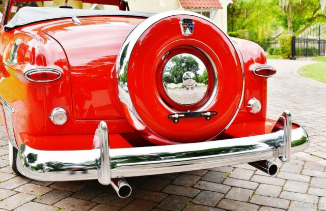 1950 Red Ford Custom Convertible