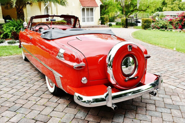 1950 Red Ford Custom Convertible