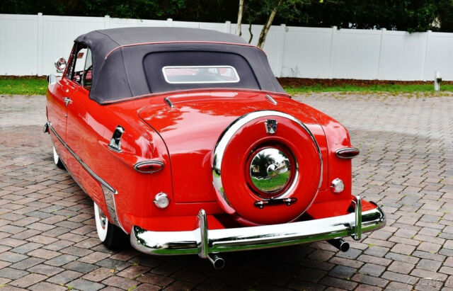 1950 Red Ford Custom Convertible