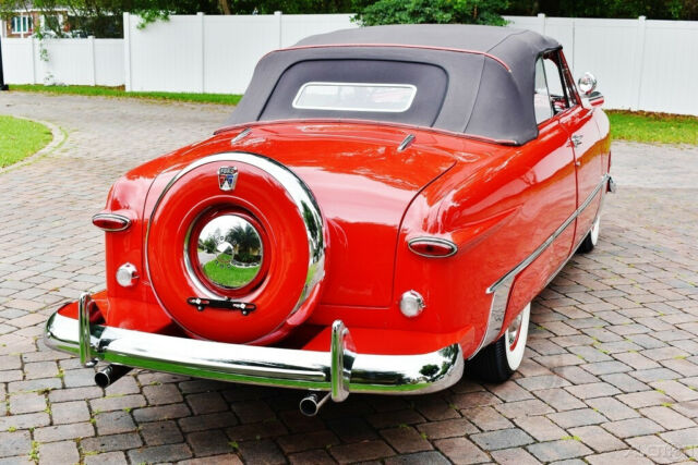 1950 Red Ford Custom Convertible