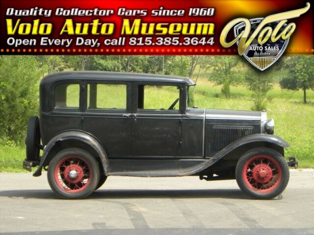 1930 Black Ford Model A Sedan