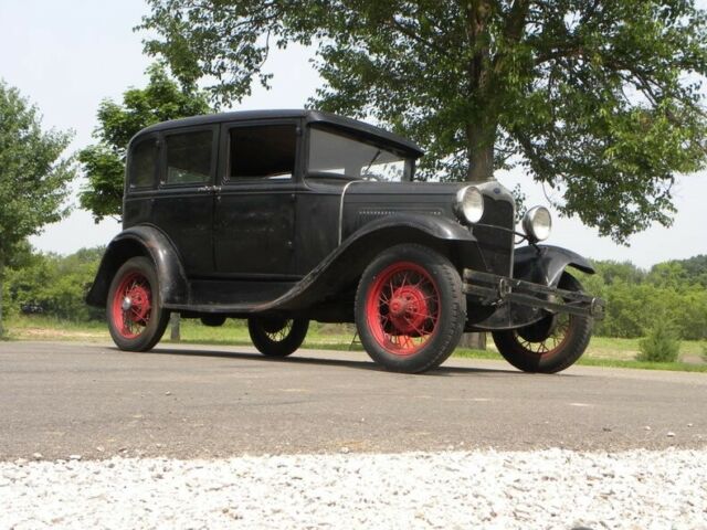 1930 Black Ford Model A Sedan
