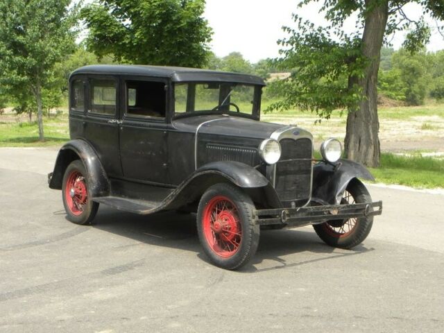 1930 Black Ford Model A Sedan