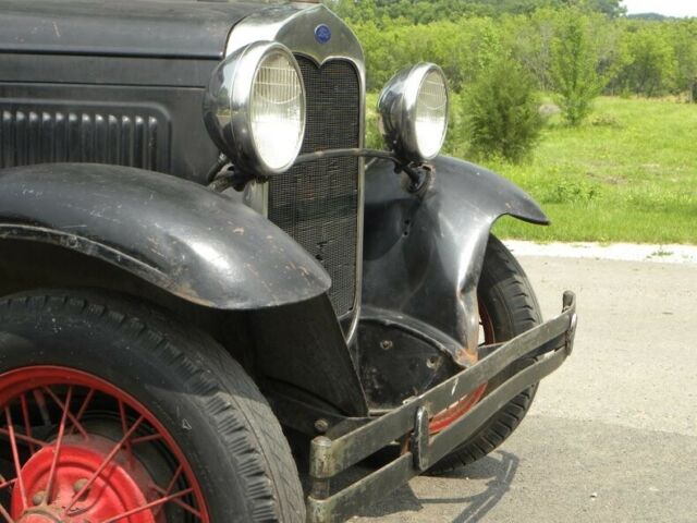 1930 Black Ford Model A Sedan