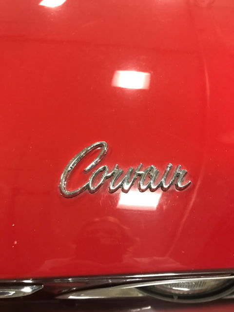 1965 Red Chevrolet Corvair Convertible