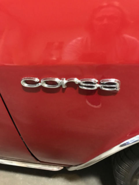 1965 Red Chevrolet Corvair Convertible