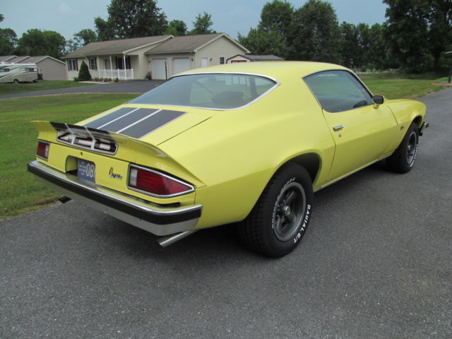 1974 Yellow Chevrolet Camaro Coupe