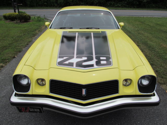 1974 Yellow Chevrolet Camaro Coupe