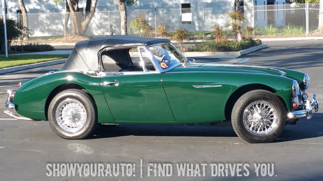 1966 Green Austin Healey 3000 Roadster