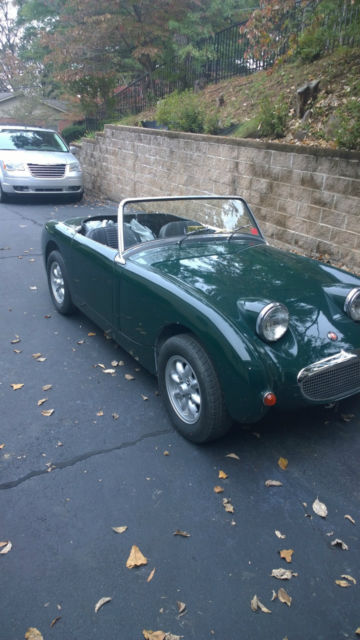 1961 Green Austin Healey Sprite Convertible