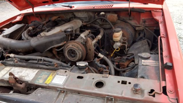 1986 Red Ford Bronco SUV