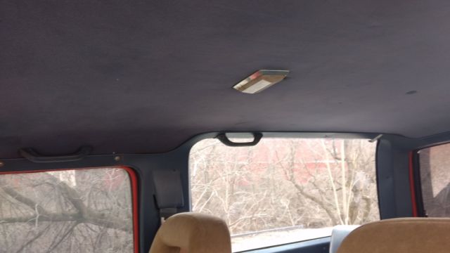 1986 Red Ford Bronco SUV