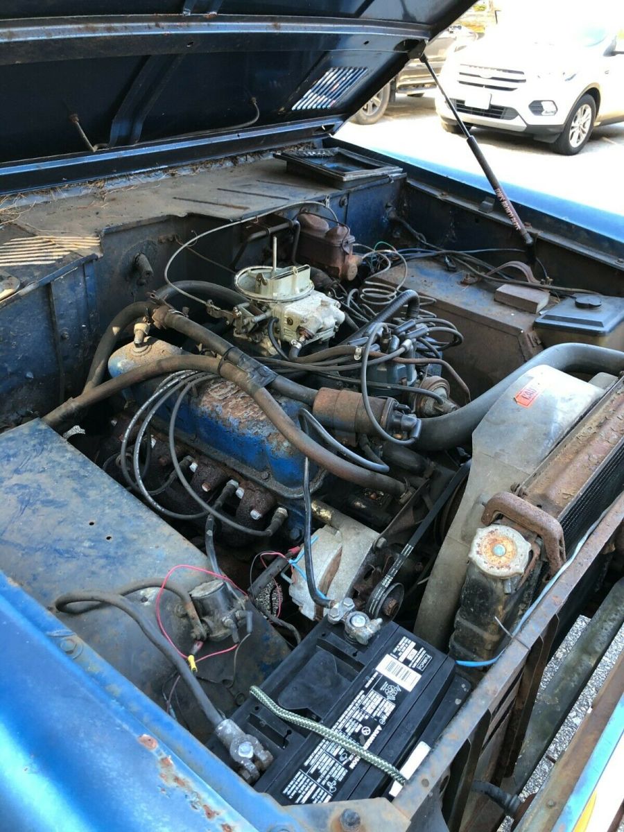 1971 Blue Ford Bronco SUV