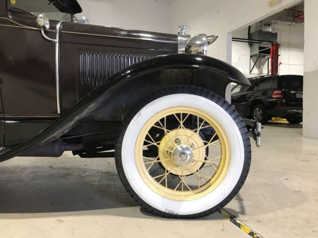 1930 Brown Ford Model A with Rumble Seat --