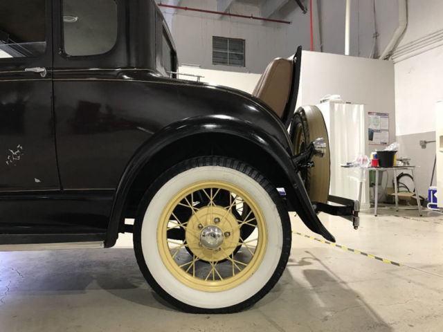 1930 Brown Ford Model A with Rumble Seat --