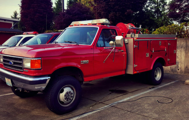 1991 Red Ford F-350