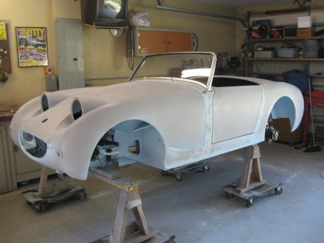 1960 Light Blue Austin Healey Sprite Convertible
