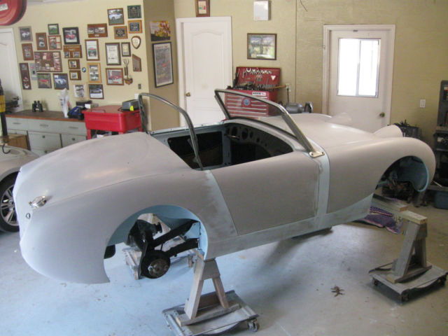 1960 Light Blue Austin Healey Sprite Convertible