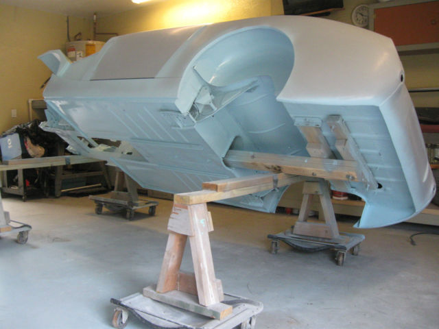 1960 Light Blue Austin Healey Sprite Convertible